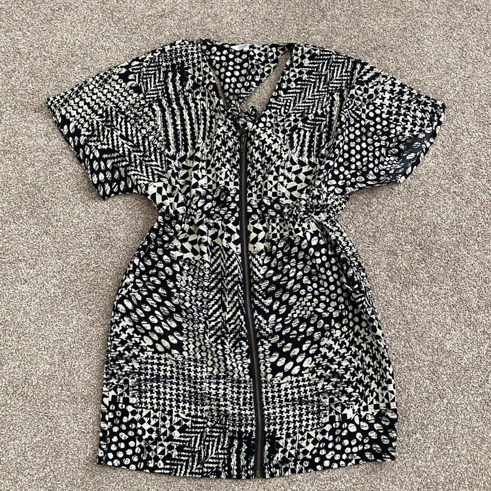 Abstract Print Mini Dress